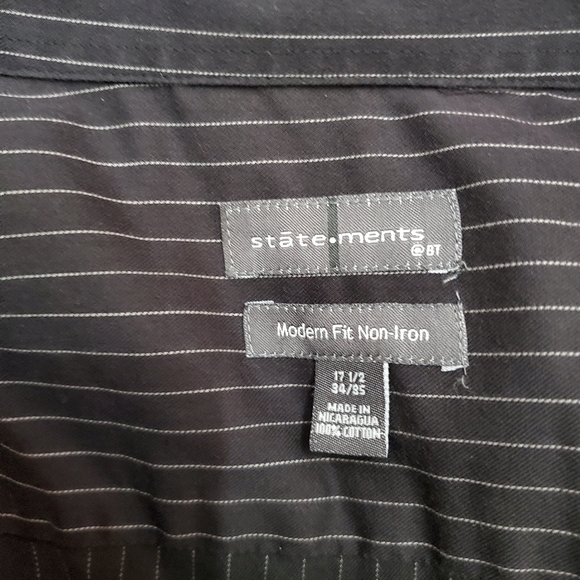 2 statement long sleeve button down mens size 34/35. - Picture 10 of 10